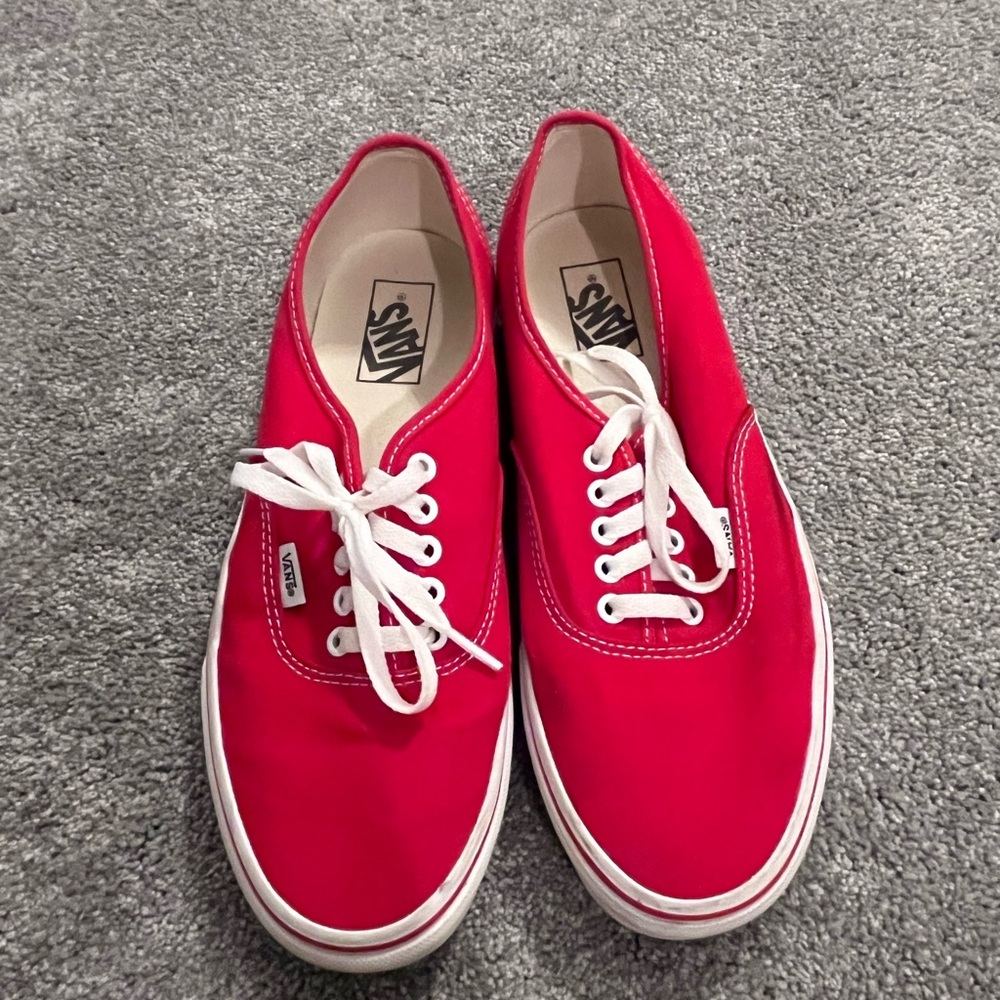 Red Vans Authentic